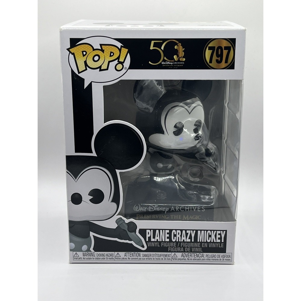 Plane Crazy Mickey Mouse Disney 50th Anniversary Funko Pop #797 Preserving Magic
